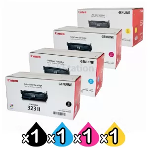 4 Pack Genuine Canon CART-323 High Capacity Combo [1BK,1C,1M,1Y]