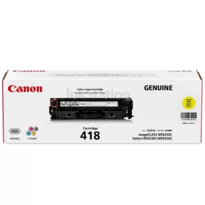 Genuine Canon CART-418Y Yellow Toner Cartridge - 2,900 pages