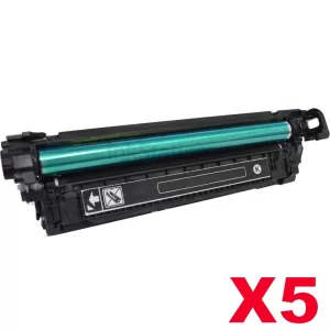 5 x Compatible Canon Black High Yield Toner Cartridge (CART-323BKII) - 10,000 pages