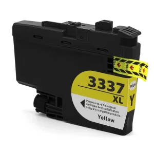 Compatible Brother LC-3337Y High Yield Yellow Ink Cartridge - 1,500 pages