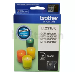 Genuine Brother LC-231 Black Ink Cartridge - 260 Pages
