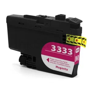 Compatible Brother LC-3333M High Yield Magenta Ink Cartridge - 1,500 pages