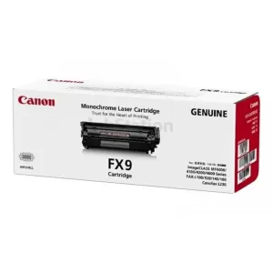 1 x Canon FX-9 Black Genuine Toner Cartridge - 2,000 pages