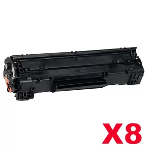 8 x Canon CART-312 Black Compatible Toner Cartridge 2,000 Pages(Extra High Capacity)