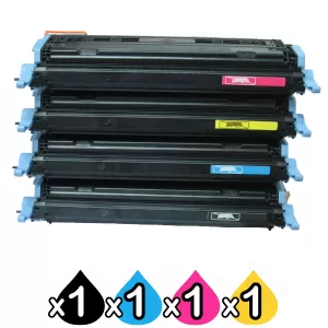 4-Pack Compatible Toner Cartridge for Canon LBP-5000 LBP-5100 [1BK,1C,1M,1Y]