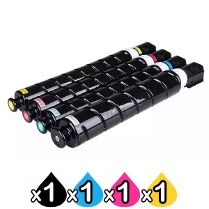 4 Pack Canon NPG-88 (GPR-66) Compatible Toner Cartridges Combo [1BK,1C,1M,1Y]