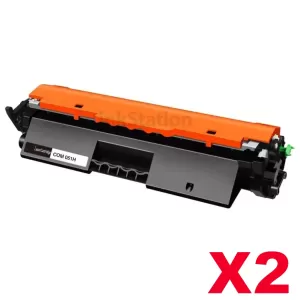 2 x Canon CART-051H Black High Yield Compatible Toner Cartridge - 4,100 pages