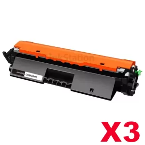 3 x Canon CART-051H Black High Yield Compatible Toner Cartridge - 4,100 pages