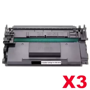 3 x Canon CART-057H Black Compatible Toner Cartridge - 10,000 pages