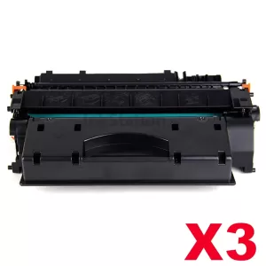 3 x Canon CART-319II Black High Yield Compatible Toner Cartridge - 6,400 pages