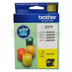 Genuine Brother LC-231 Yellow Ink Cartridge - 260 Pages