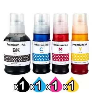 4-Pack Compatible Canon GI-66 Ink Bottle Combo [1BK,1C,1M,1Y]