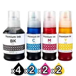 10-Pack Compatible Canon GI-66 Ink Bottle Combo [4BK,2C,2M,2Y]