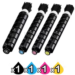4 Pack Canon NPG-83 (GPR-61) Compatible Toner Cartridges Combo [1BK,1C,1M,1Y]