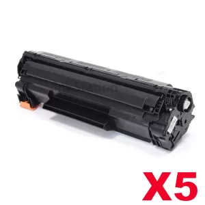 5 x Compatible Canon CART-337 Black Toner Cartridge - 2,100 pages