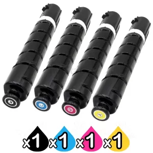 4 Pack Canon TG-65 GPR-51 Compatible Toner Cartridges Combo [BK,C,M,Y]