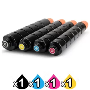 4 Pack Canon TG-72 Compatible Toner Cartridges Combo [1BK,1C,1M,1Y]