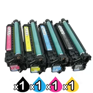 4 Pack Compatible Canon LBP 7018C (CART-329B,C,M,Y) Toner Cartridges [1BK,1C,1M,1Y]