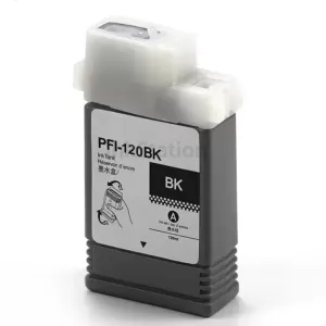 Compatible Canon PFI-120BK Black Ink Cartridge - 130ML