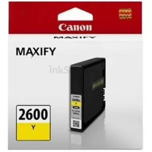 Canon PGI-2600Y Genuine Yellow Ink Cartridge - 700 pages