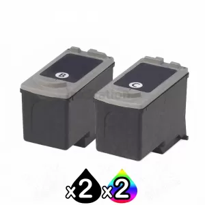 4 pack Canon PG-40 CL-41 Compatible Combo Pack [2BK,2C]