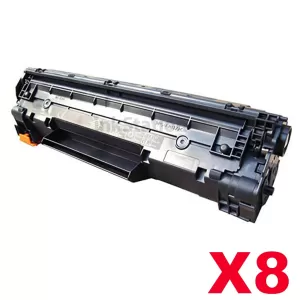 8 x HP CB435A (35A) Compatible Black Toner Cartridge - 2,000 Pages