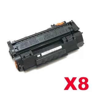 8 x HP Q5949A (49A) Compatible Black Toner Cartridge - 2,500 Pages