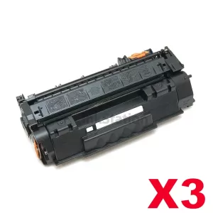3 x HP Q5949A (49A) Compatible Black Toner Cartridge - 2,500 Pages