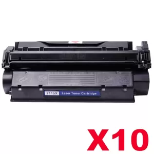 10 x HP C7115X (15X) Compatible Black Toner Cartridge - 3,500 Pages