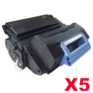 5 x HP Q5945A (45A) Compatible Black Toner Cartridge - 18,000 Pages