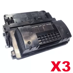 3 x HP CC364A (64A) Compatible Black Toner Cartridge - 10,000 Pages