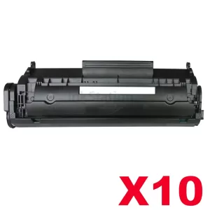 10 x HP Q2612A (12A) Compatible Black Toner Cartridge - 2,000 Pages