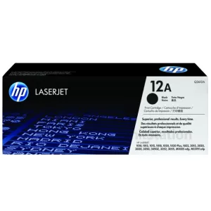 1 x HP Q2612A (12A) Genuine Black Toner Cartridge - 2,000 Pages