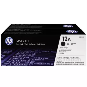 HP Q2612A (12A) Genuine [TWIN PACK] Black Toner Cartridge [2BK] - 2,000 Pages each