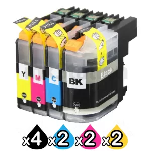 10 Pack Compatible Brother LC-239XL/LC-235XL High Yield Ink Combo [4BK,2C,2M,2Y]