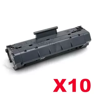 10 x HP C4092A (92A) Compatible Black Toner Cartridge - 2,500 Pages