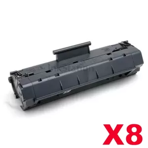 8 x HP C4092A (92A) Compatible Black Toner Cartridge - 2,500 Pages