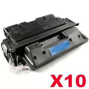 10 x HP C8061X (61X) Compatible Black Toner Cartridge - 10,000 Pages