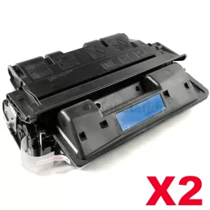 2 x HP C8061X (61X) Compatible Black Toner Cartridge - 10,000 Pages