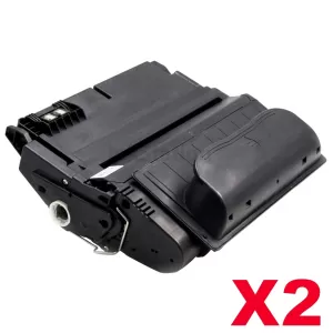 2 x HP Q1339A (39A) Compatible Black Toner Cartridge - 18,000 Pages