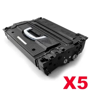 5 x HP C8543X (43X) Compatible Black Toner Cartridge - 30,000 Pages