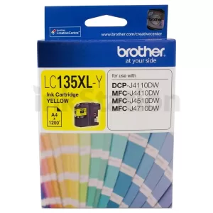 Genuine Brother LC-135XLY High Yield Yellow Ink Cartridge - 1,200 Pages
