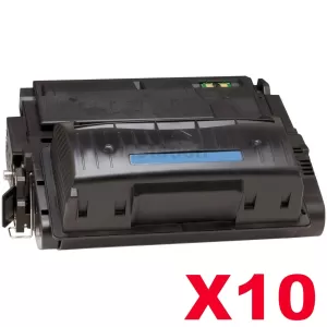 10 x HP Q5942X (42X) Compatible Black Toner Cartridge - 20,000 Pages