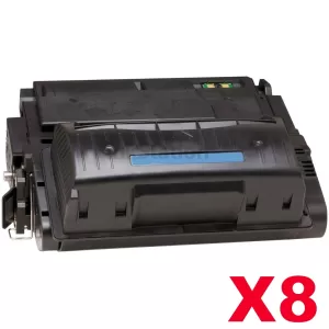 8 x HP Q5942X (42X) Compatible Black Toner Cartridge - 20,000 Pages