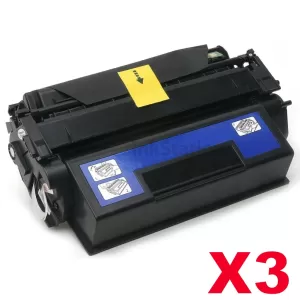 3 x HP Q7553X (53X) Compatible Black Toner Cartridge - 7,000 Pages
