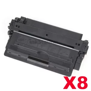 8 x Q7516A (16A) Compatible Black Toner Cartridge - 12,000 Pages