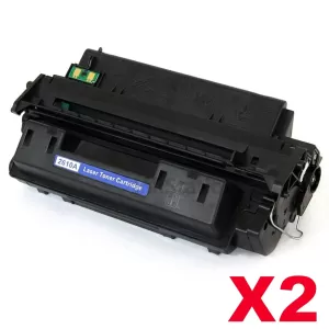 2 x HP Q2610A (10A) Compatible Black Toner Cartridge - 6,000 Pages