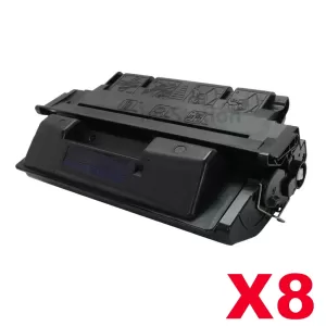8 x HP C4127X (27X) Compatible Black Toner Cartridge - 10,000 Pages
