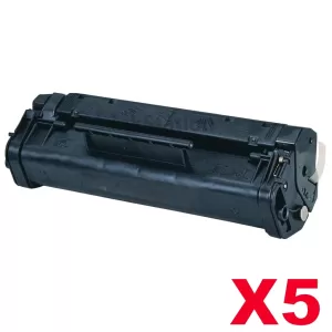 5 x HP C3906A (06A) Compatible Black Toner Cartridge - 2,500 Pages