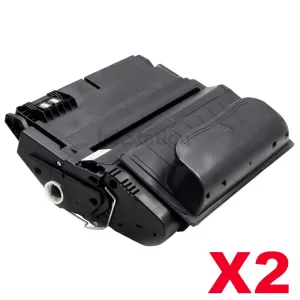 2 x HP Q1338A (38A) Compatible Black Toner Cartridge - 12,000 Pages